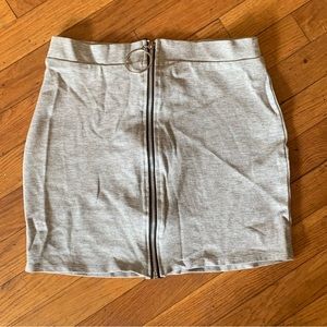 Fashion Nova- Feeling Exposed Grey Mini Skirt